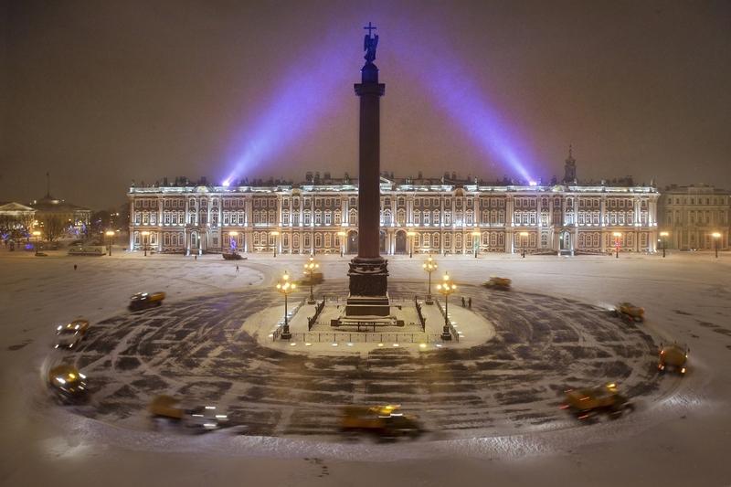 Alexander column in St. Peterburge